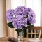 20" Hydrangea Bush - 7 Silk Flowers with Lifelike Leaves, Artificial Greenery, Perfect for Home, Office & Wedding Décor - Spring & Year-Round Accent, Floral Home by Artificial Flowers